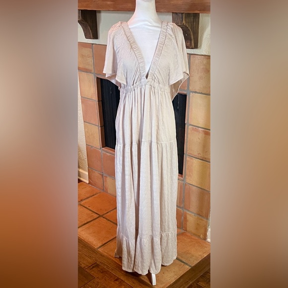 Free People Dresses & Skirts - Free People Beach La La Maxi Dress, Salt, size M